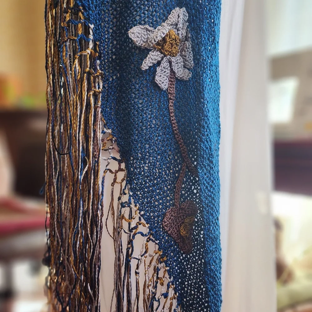 Vintage Antique 1930s piano shawl for emo fairy - Picture 7 of 16